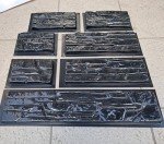7-Piece ABS Flagstone Concrete Stamps Set