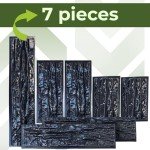 7-Piece ABS Flagstone Concrete Stamps Set