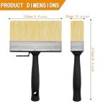 Heavy-Duty Deck Stain Brush Set - 2PCS