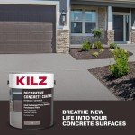 KILZ Slip Resistant Decorative Concrete Coating, Gray