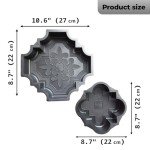 4 Plastic Concrete Stamps for Stone Paving