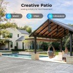 24x24 Concrete Stamp Mats - Rock Texture Set