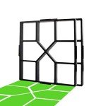 Reusable Square Concrete Path Maker Molds (2-Pack)