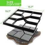 Reusable Square Concrete Path Maker Molds (2-Pack)