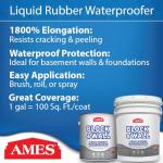Ames Block & Wall™ Liquid Rubber Waterproofing Sealant