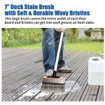 Heavy-Duty 7-Inch Deck Stain Brush Applicator