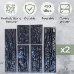 10-Pack Flagstone Plastic Concrete Molds