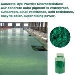 Green Iron Oxide Powder for Concrete Stamps