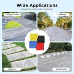 4-Pack Slate Concrete Stamps for Realistic Texture