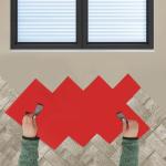 27x22 in Polyurethane Concrete Texture Stamp Mat