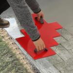 27x22 in Polyurethane Concrete Texture Stamp Mat