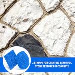 2 Pack Concrete Stamp Mats for DIY Projects