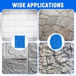 2 Pack Concrete Stamp Mats for DIY Projects