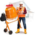 Portable 5.0 Cu Ft Electric Cement Mixer