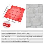 Happybuy 24x24 in Slate Concrete Stamp Mat