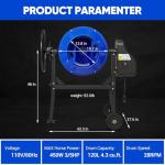 Electric Cement Mixer with Wheel and Stand