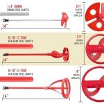 3-Pack Mixer Blades for Concrete and Epoxy