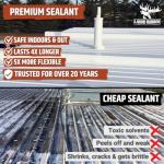 Liquid Rubber Waterproof Sealant - Medium Brown, 1 Gallon