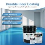 Light Blue High-Performance Concrete Paint - 1 Quart