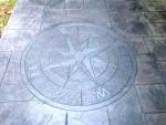 Flexi Concrete Stamp Mat "Compass Mini" with Handles