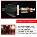 Portable 2300W Electric Concrete Mixer with 6 Speeds