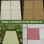 Cobblestone Concrete Molds Set for Pathways 4 pcs