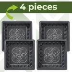 Cobblestone Concrete Molds Set for Pathways 4 pcs
