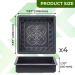 Cobblestone Concrete Molds Set for Pathways 4 pcs