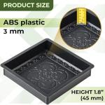 Cobblestone Concrete Molds Set for Pathways 4 pcs