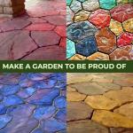 6 Pack Flagstone ABS Cement Molds for Paving