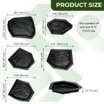 6 Pack Flagstone ABS Cement Molds for Paving