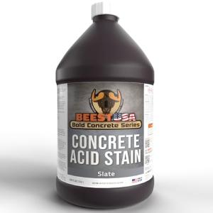 BEEST Concrete Acid Stain - Slate Marbled Finish 1Gal