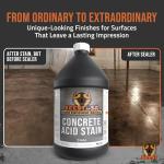 BEEST Concrete Acid Stain - Slate Marbled Finish 1Gal