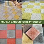 4-Piece Cobblestone Concrete Paving Molds Set