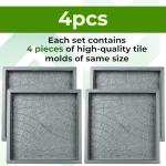 Concrete Cobblestone Paving Molds Set - 4pcs