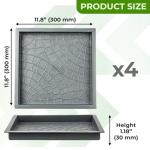 Concrete Cobblestone Paving Molds Set - 4pcs