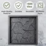 4-Piece Cobblestone Concrete Paving Molds Set