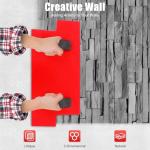 Jiabailie Concrete Molds Stamps,Seamless Stamp Cement Texture Stone Slate Mat Wall Mold,16 x 8 in Cobble Stone Floppy Imprint Texture Decorative Concrete Cement Stamp Mat Mold for Texturing Skin Slate