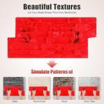 Jiabailie Concrete Molds Stamps,Seamless Stamp Cement Texture Stone Slate Mat Wall Mold,16 x 8 in Cobble Stone Floppy Imprint Texture Decorative Concrete Cement Stamp Mat Mold for Texturing Skin Slate