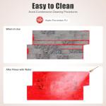 Jiabailie Concrete Molds Stamps,Seamless Stamp Cement Texture Stone Slate Mat Wall Mold,16 x 8 in Cobble Stone Floppy Imprint Texture Decorative Concrete Cement Stamp Mat Mold for Texturing Skin Slate