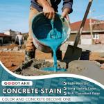 GOODTAKE Liquid Concrete Cement Dye (3.5 oz) – Concentrated Cement Color Pigment for Concrete Mix, Mortar, Gypsum, Grout Dye & Stain Colors (Yellow, 3.5 oz)