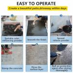 Realistic Concrete Stamps for Decorative Landscaping