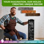 5-Pack ABS Flagstone Concrete Molds for DIY Projects