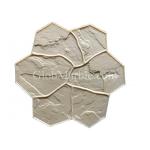 Flexible Random Stones Concrete Stamp Mat SM 1903