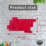 Oval Slate Texture Concrete Stamp Mat 29x15.7 in