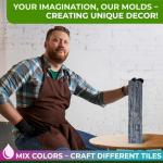 Flagstone Limestone Concrete Stamps - 6 Piece Set