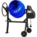4.3 Cu.Ft. Electric Cement Mixer with Stand