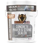 BEEST Paver Sealer - High Gloss Wet Look Stone Sealer & Stamped Concrete Sealer Outdoor & Indoor - Color Enhancing Driveway Sealer & Patio Paver Sealer Wet Look, Brick Sealer & Natural Stone - 5Gal