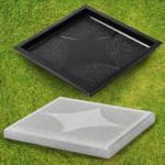 4-Piece Cobblestone Concrete Patio Molds Set