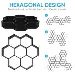Hexagon Concrete Stamps for Garden Walkways
